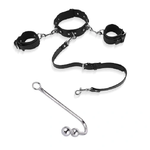 Elegant Hook Collar Anal 5334 Cuffs with Beaded and 1211